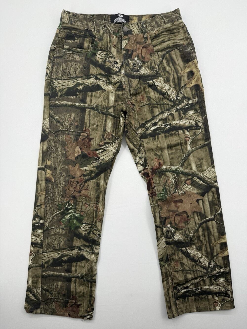 Mossy Oak Breakup Infinity Jeans Mens 32x32 Camo Hunting Straight Leg Outdoor